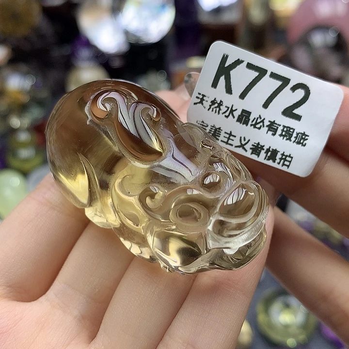 未镶嵌珠宝半成品水晶手把件