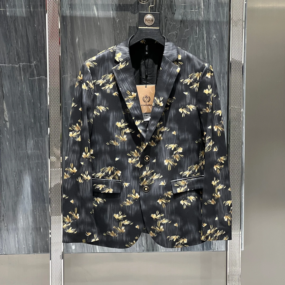 【男狼甄选】男士春季新款欧货时尚潮流修身休闲百搭 西装