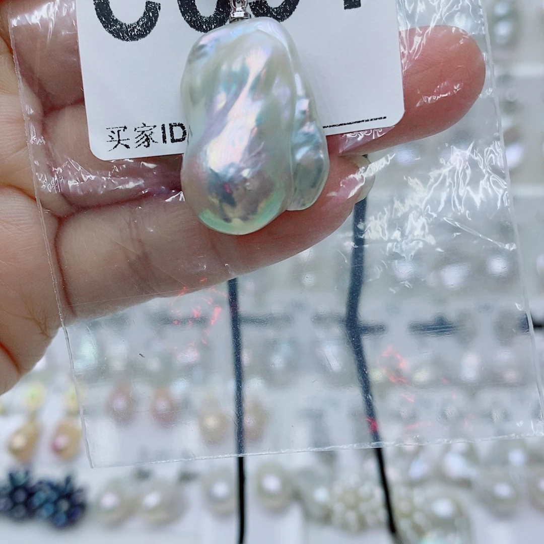 淡水珍珠银S925镶嵌颈饰