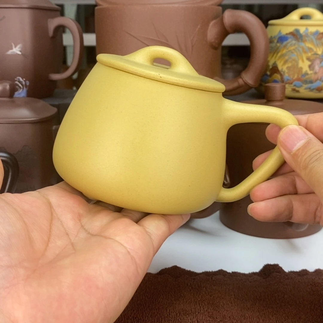 茶杯紫砂本绿石瓢