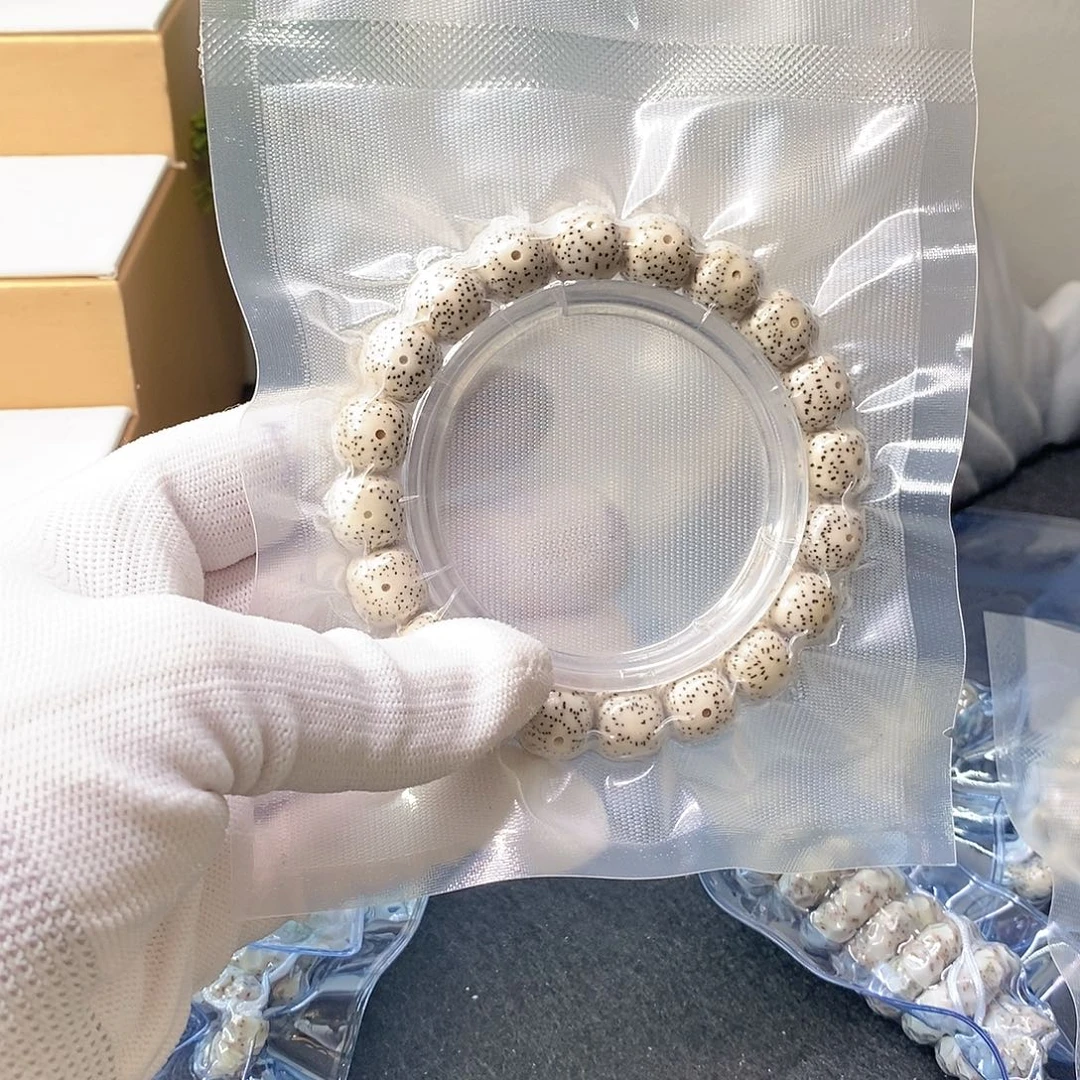 吊坠星月菩提原白大眼12*11单