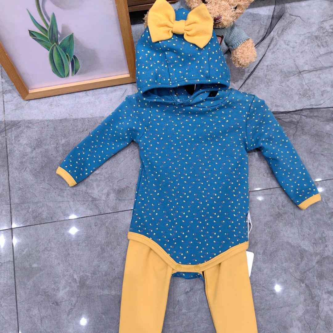 哈衣连体衣宝宝三件套婴儿秋季包屁衣百天满月拍照超薄柔软网红