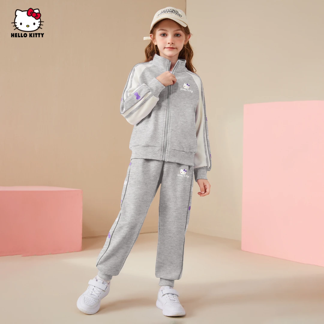 洋气HELLOKITTY女童春秋季运动套装2025新款休闲可爱超萌儿童衣服