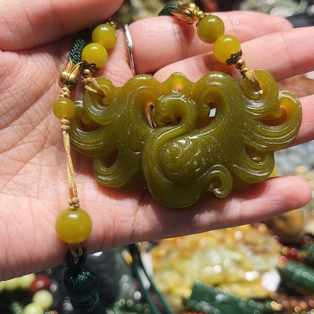 未镶嵌岫玉毛衣链