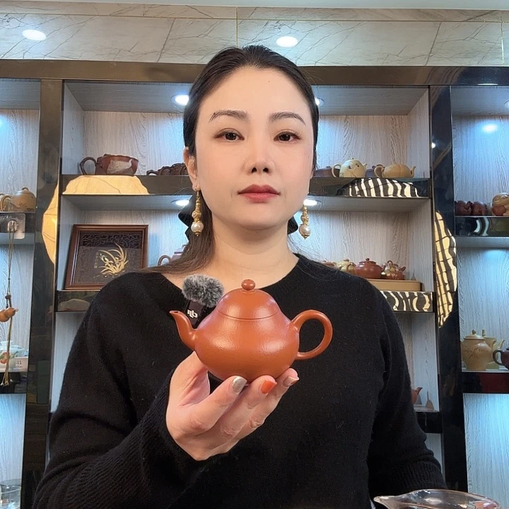 朱泥茶壶朱泥梨形140cc功夫茶必备