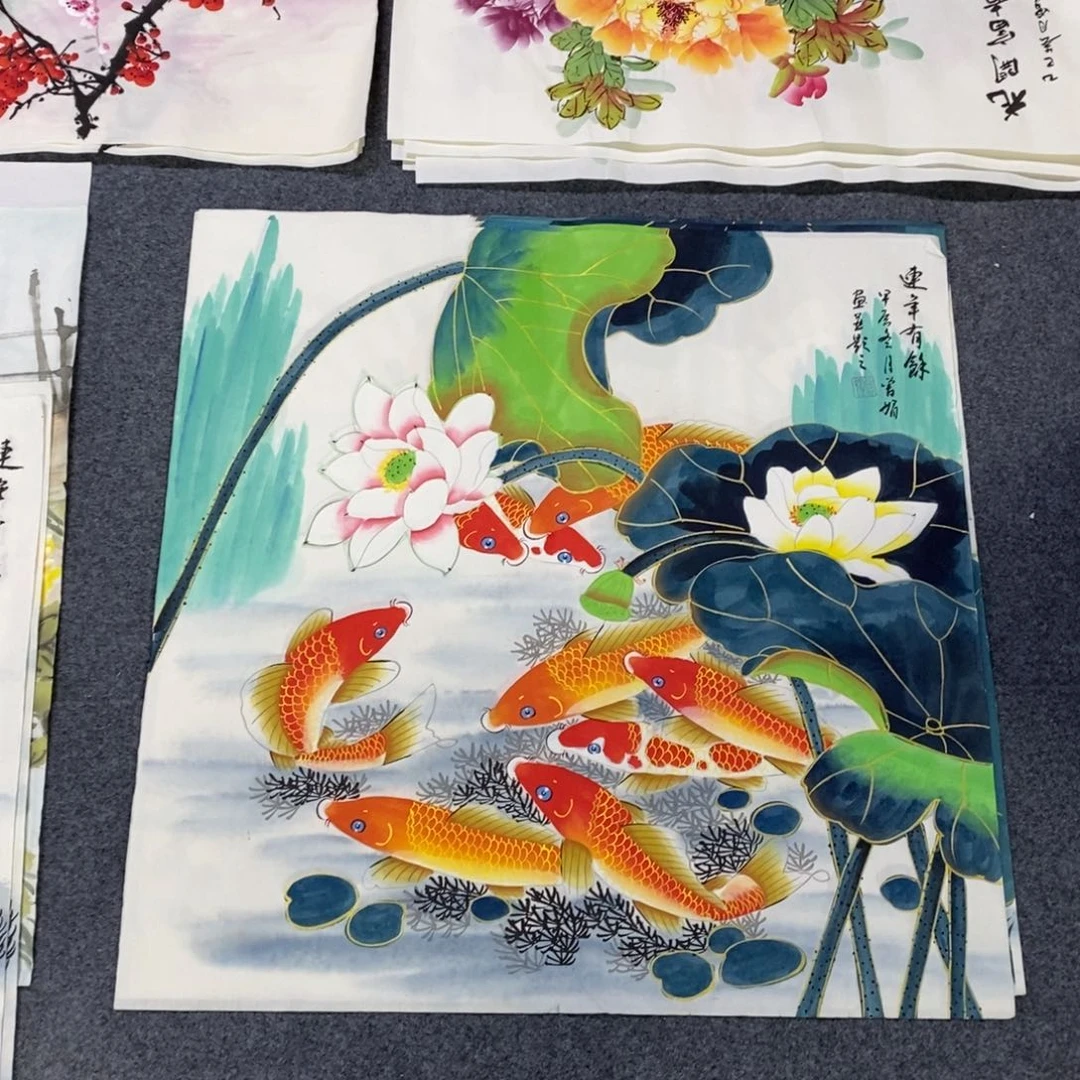 国画68✖️68金线九鱼画画画画画画画画