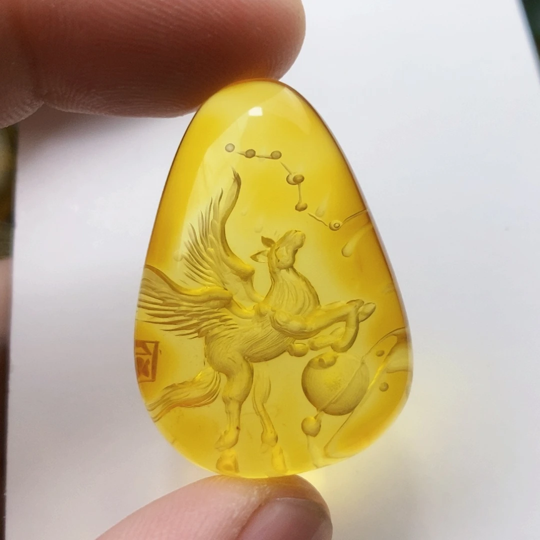 【闪购商品】金珀吊坠(不含链)未镶嵌