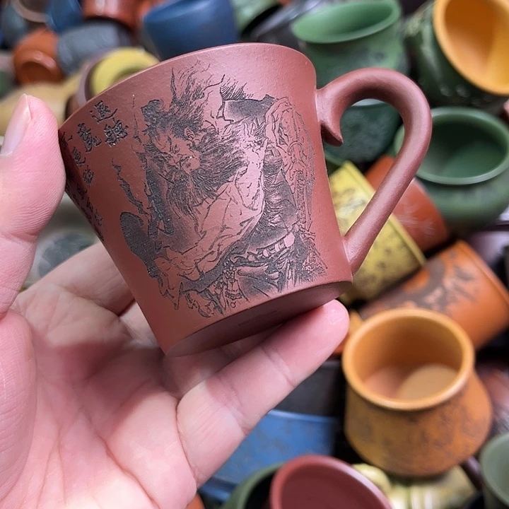 紫砂茶杯全手工紫砂主人杯