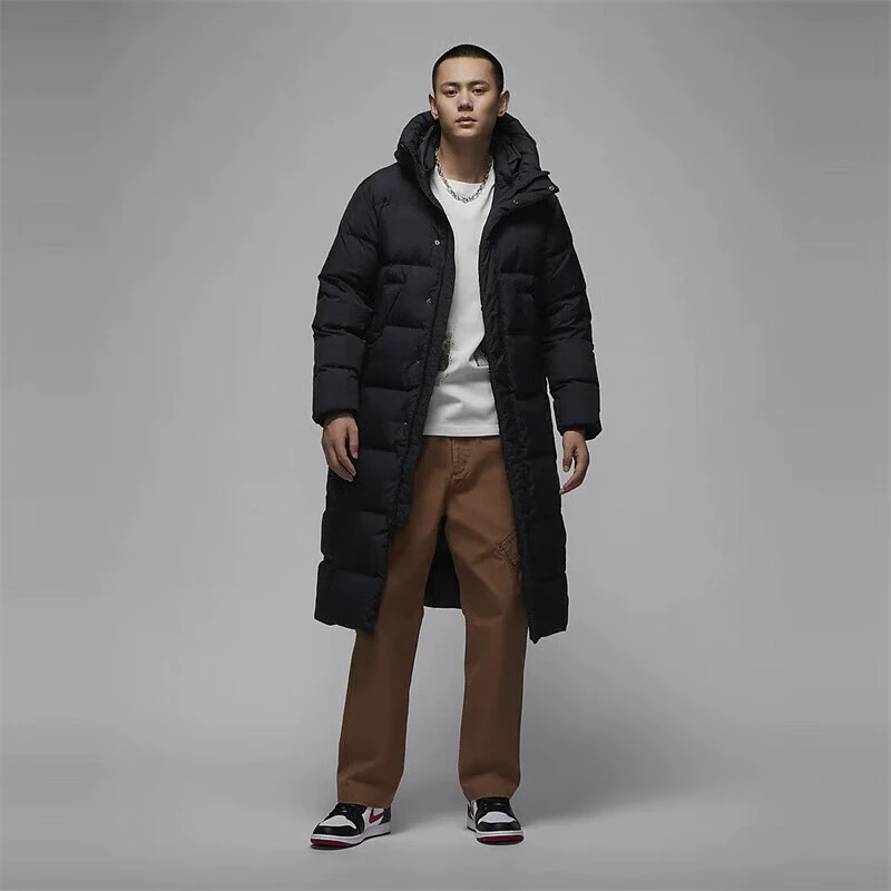 【上新】NIKE耐克正品长款羽绒服男装新款防风保暖连帽休闲棉羽