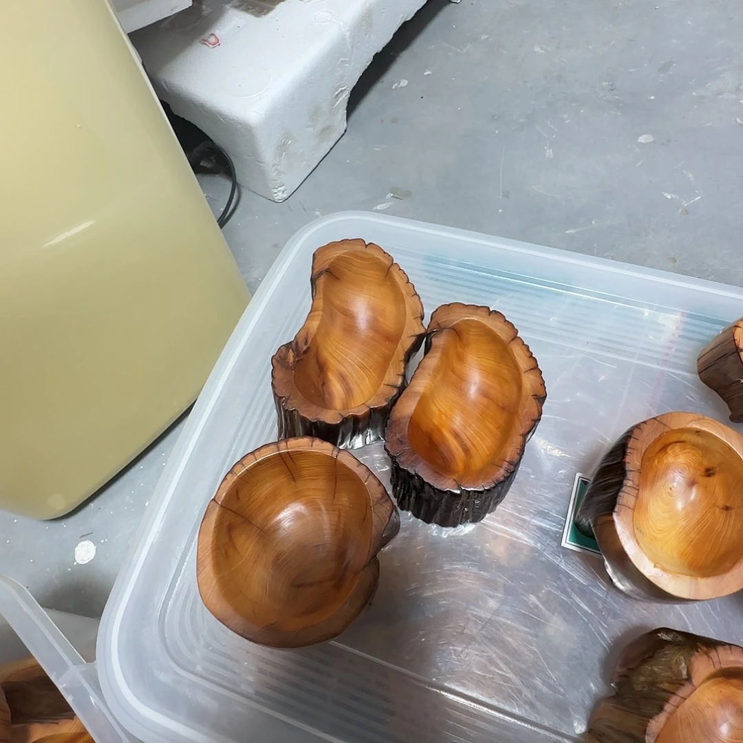 用***9柏木（崖柏）太行崖崖柏陈化黑油闻香聚宝盆3个