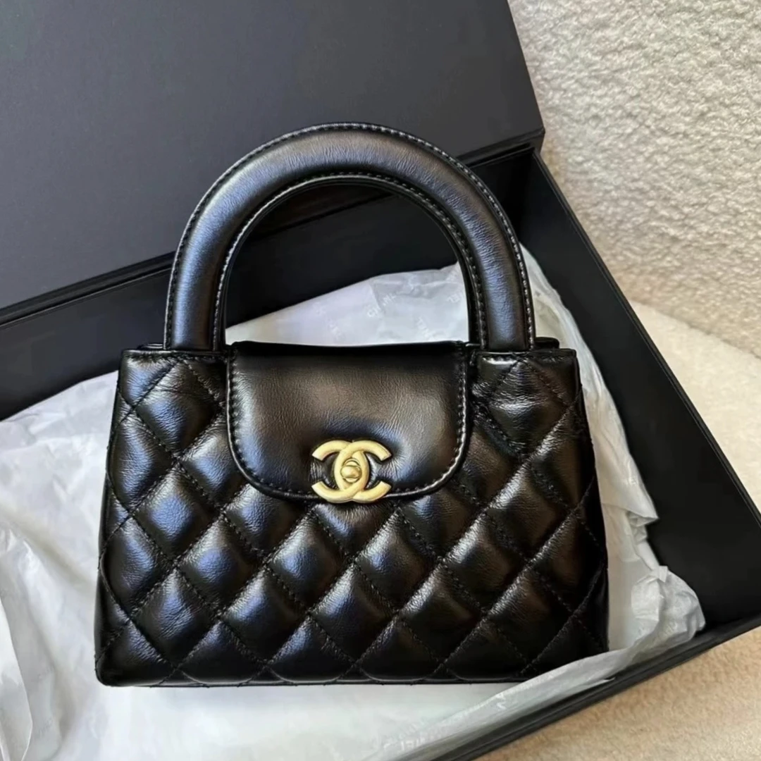 未使用 Chanel/香奈儿 蓝总专场/25A 黑金Kelly  斜挎包