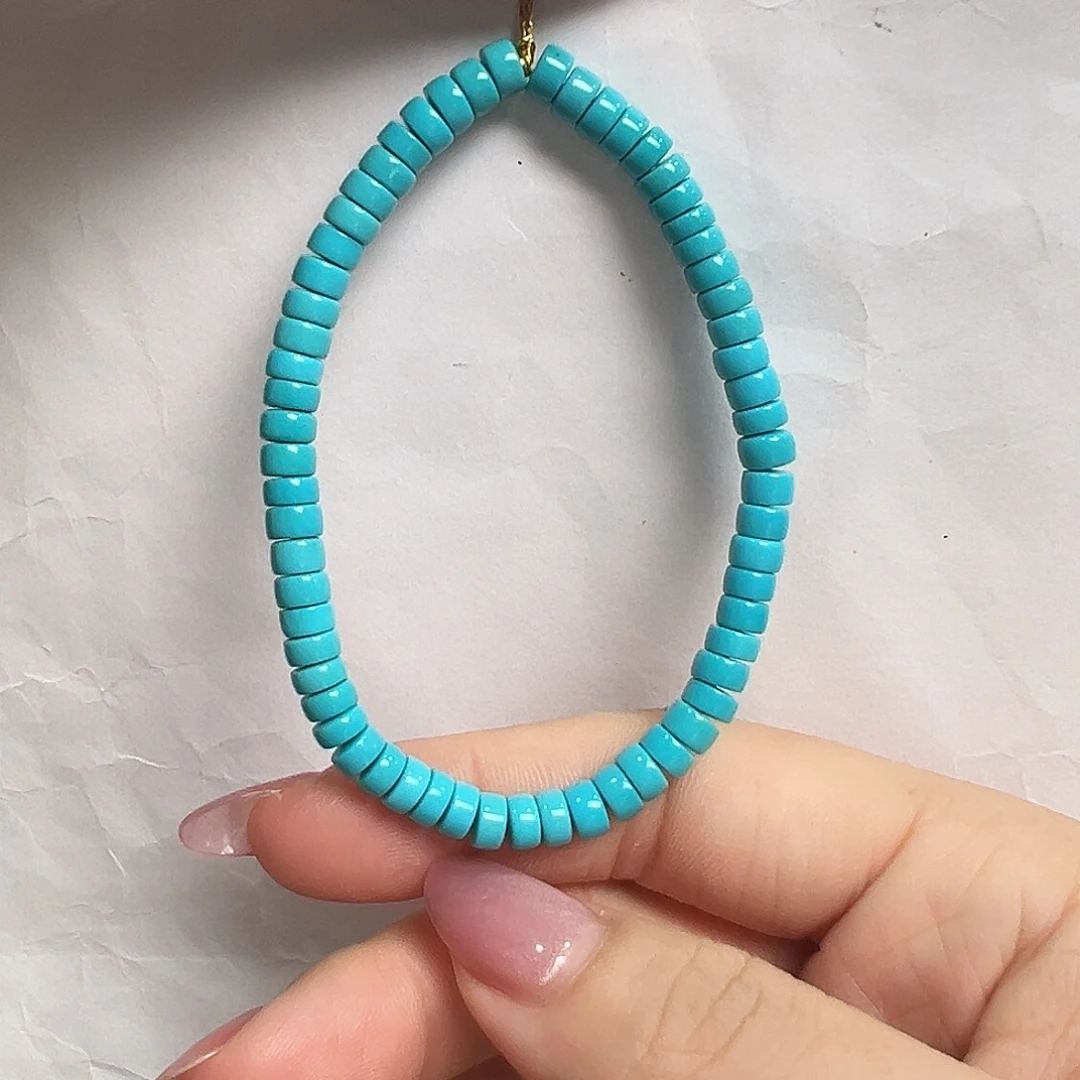 未镶嵌绿松石手串绿松石卡5.2，8.4g