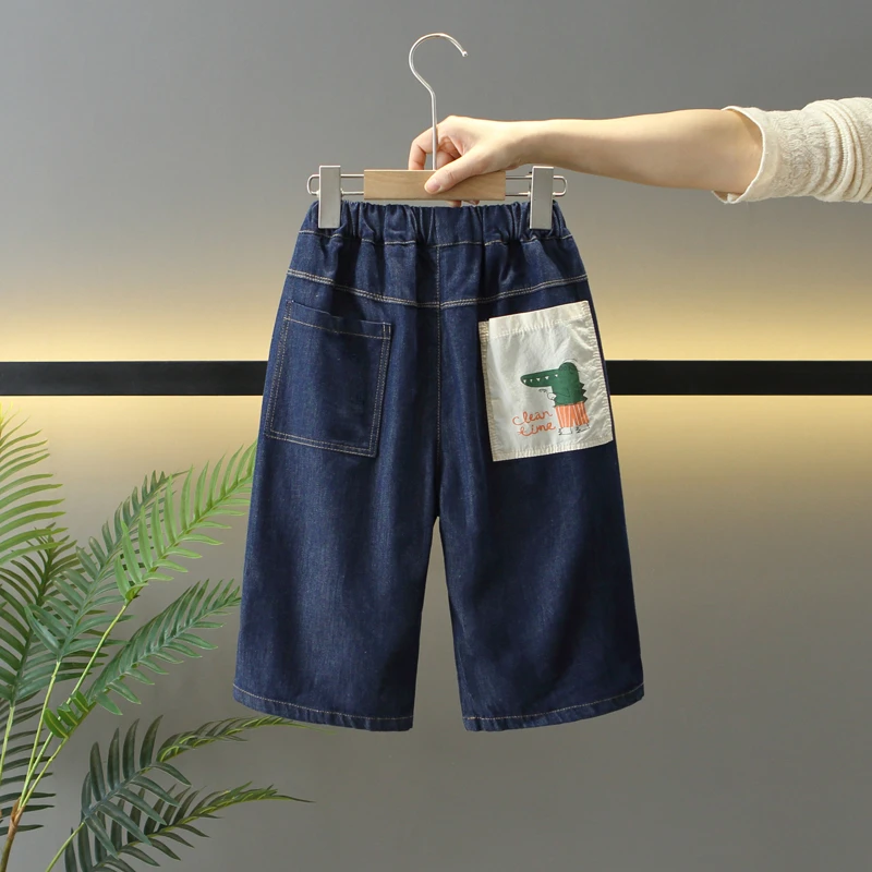 男童短裤夏装宝宝宽松夏季薄款牛仔裤儿童休闲七分裤洋气小童中裤