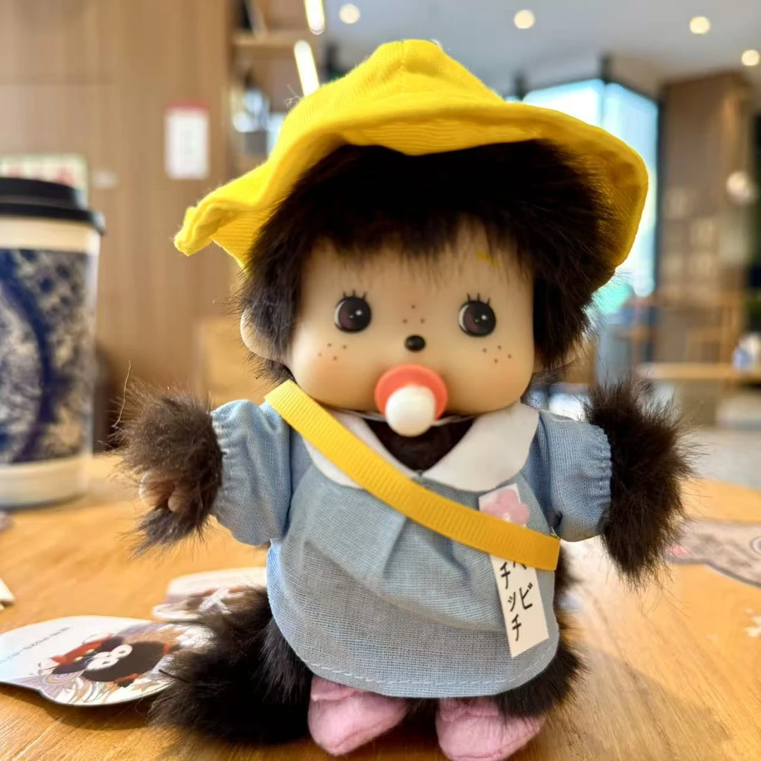 Monchhichi萌趣趣Bebichhichi幼稚园背带裤连衣裙T恤公仔不含支架