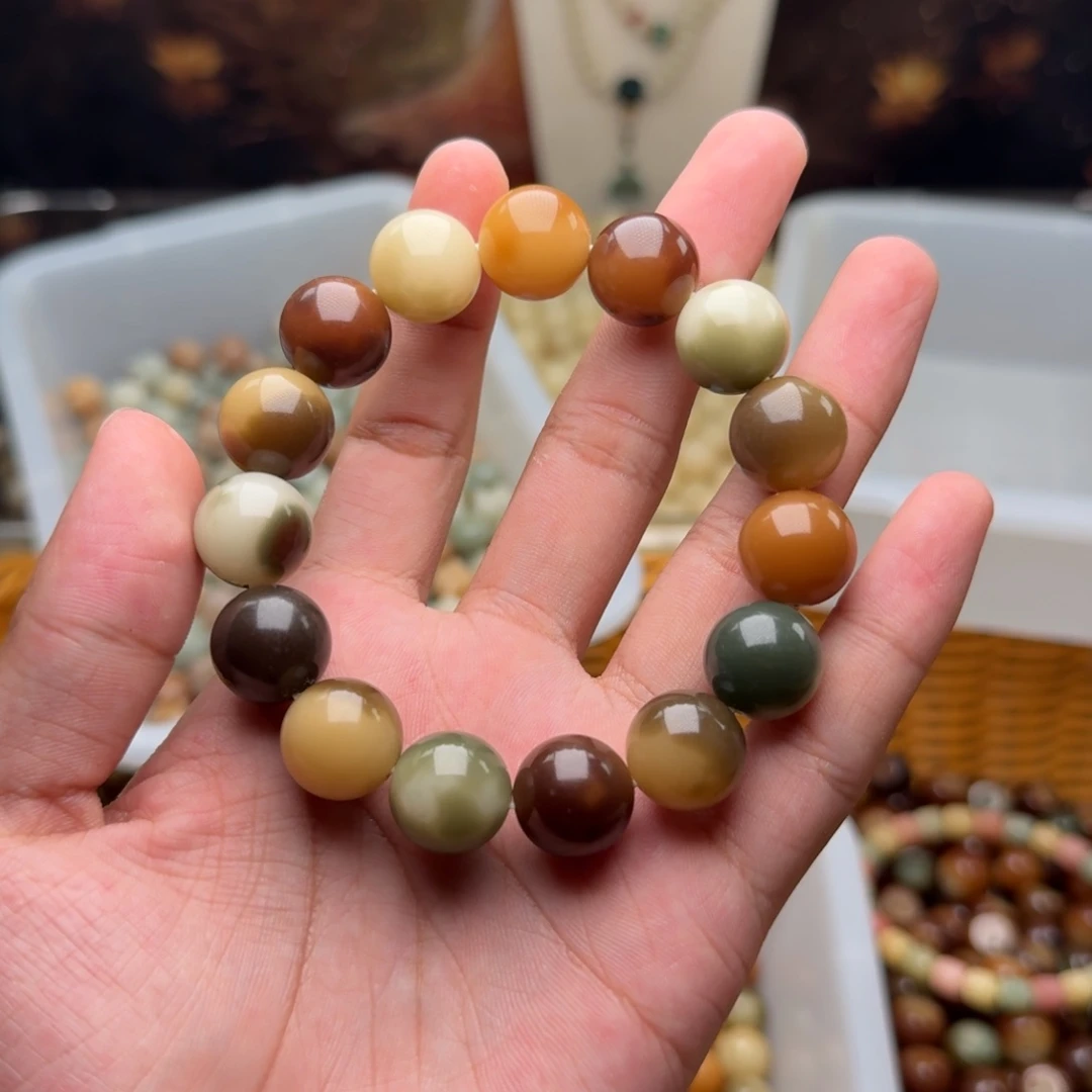 吊坠菩提根/象牙果一条虎皮松花蛋14.5圆