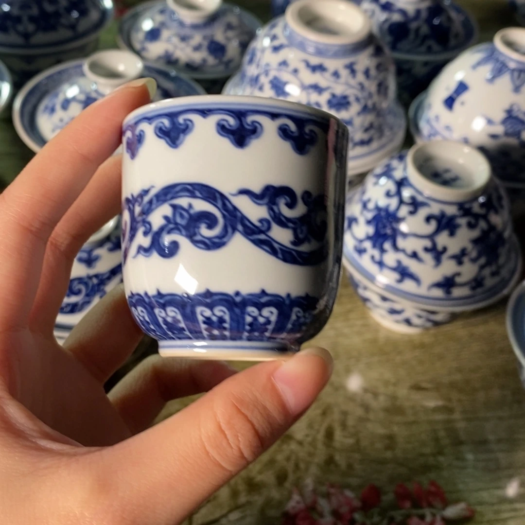 手工手绘柴窑杯