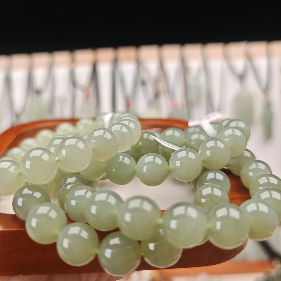 天然和田玉手串9.7～10mm手串（多样性发货 拍一发一）
