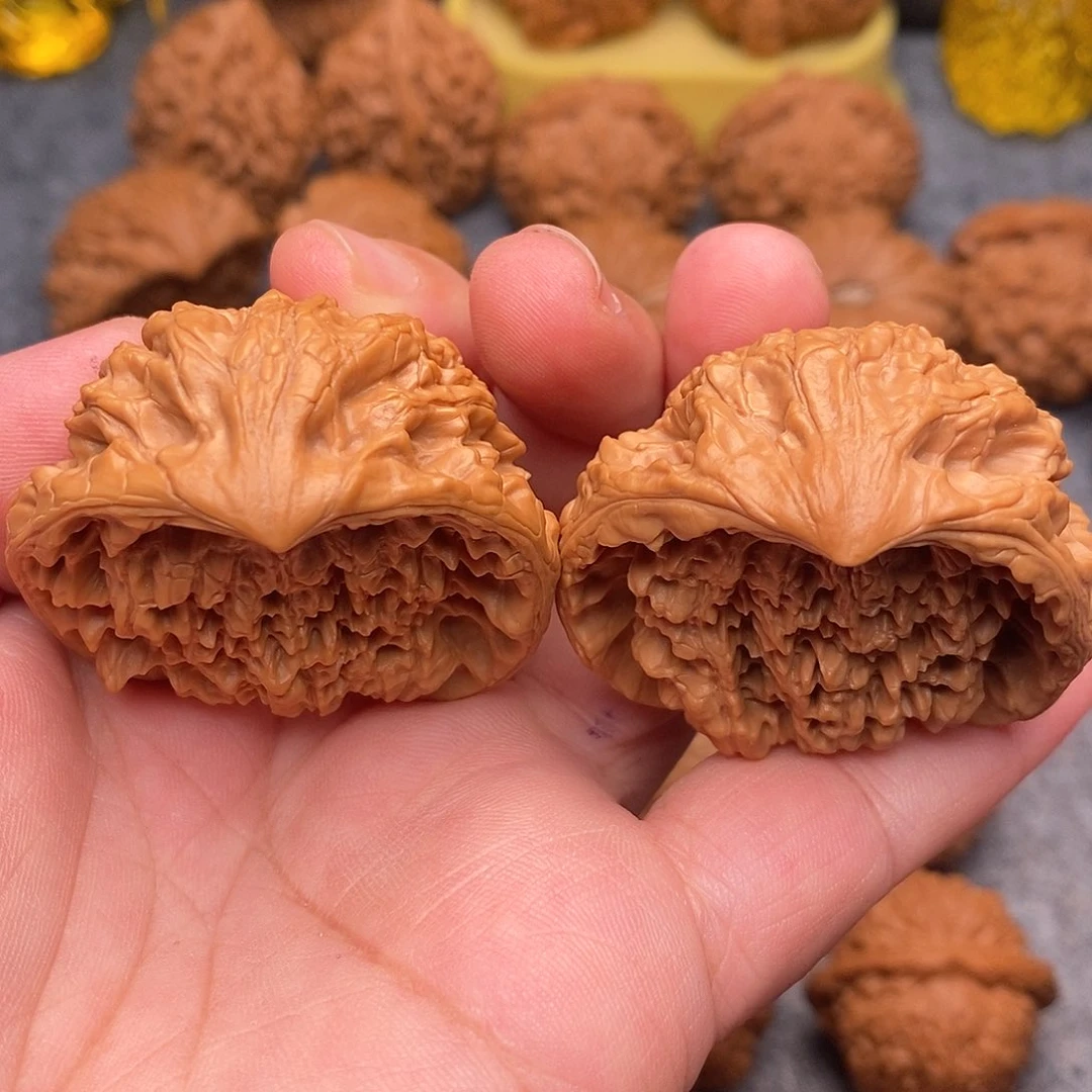 文玩核桃把件44精品毕业聚宝盆蛇