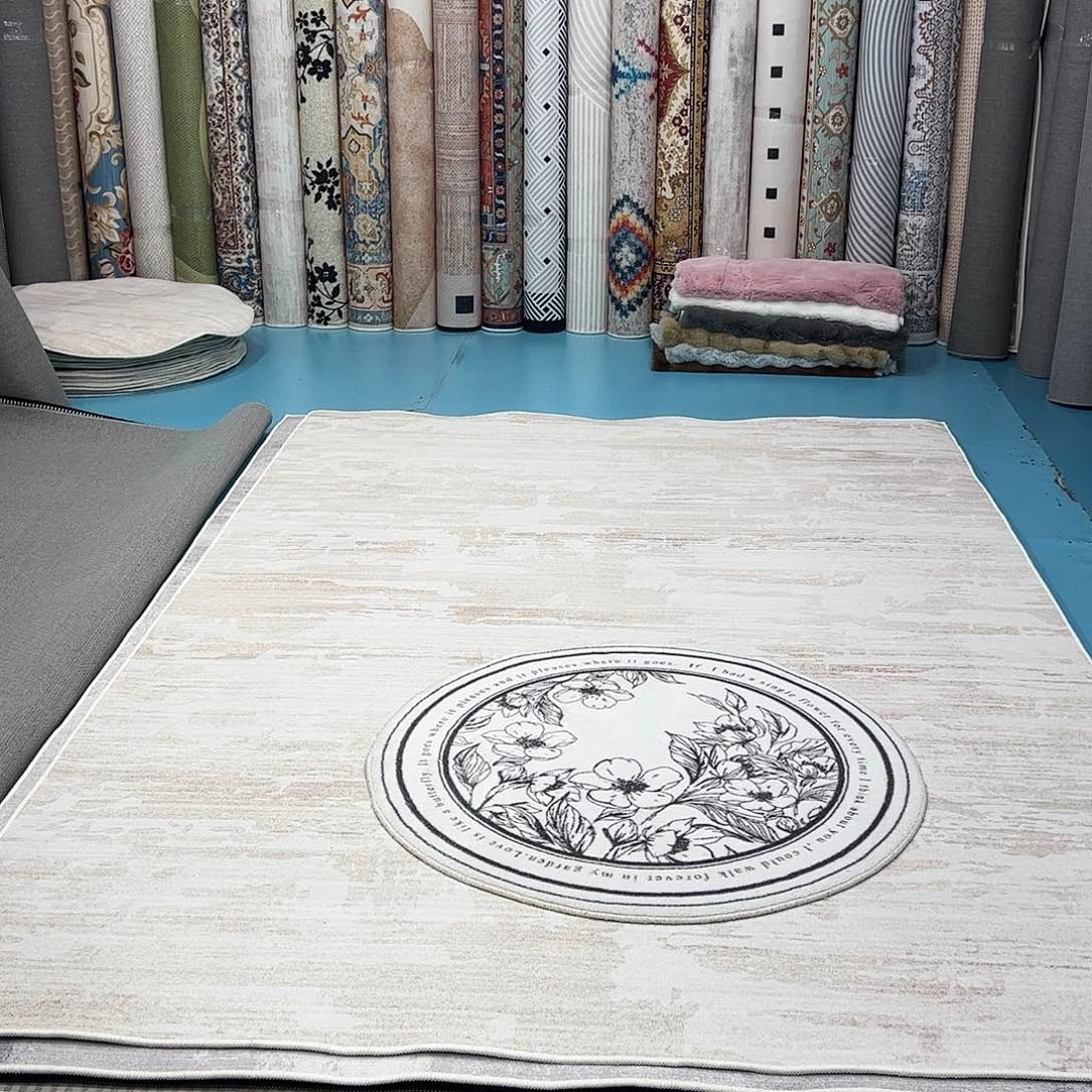 混纺加厚棉布底仿羊绒直径一米圆全新特价福利