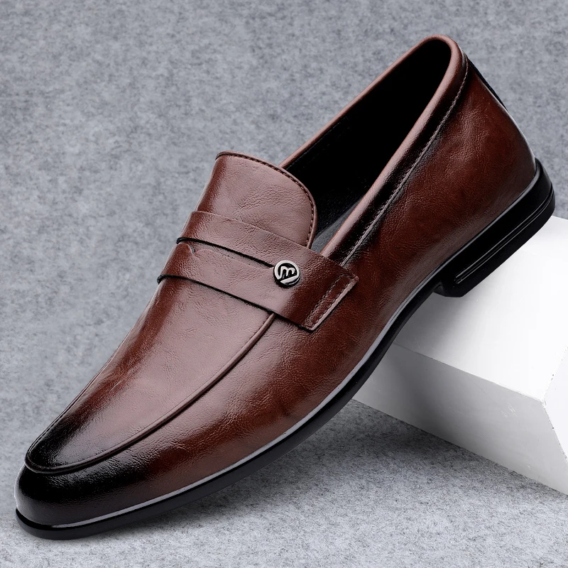 豆豆鞋男款通勤软面软底耐磨男士休闲鞋百搭英伦风商务正装小皮鞋