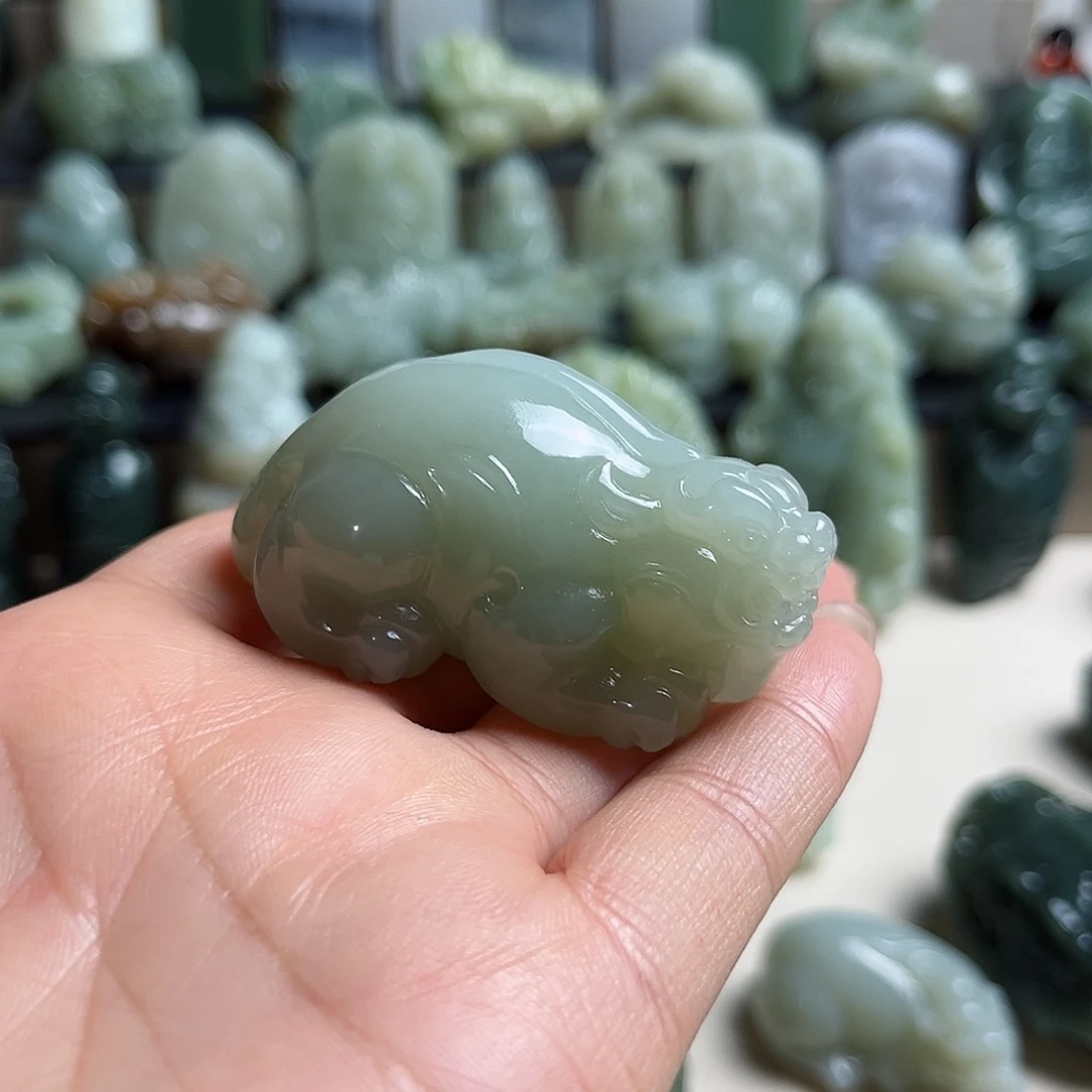 粉***龟未镶嵌和田玉把件