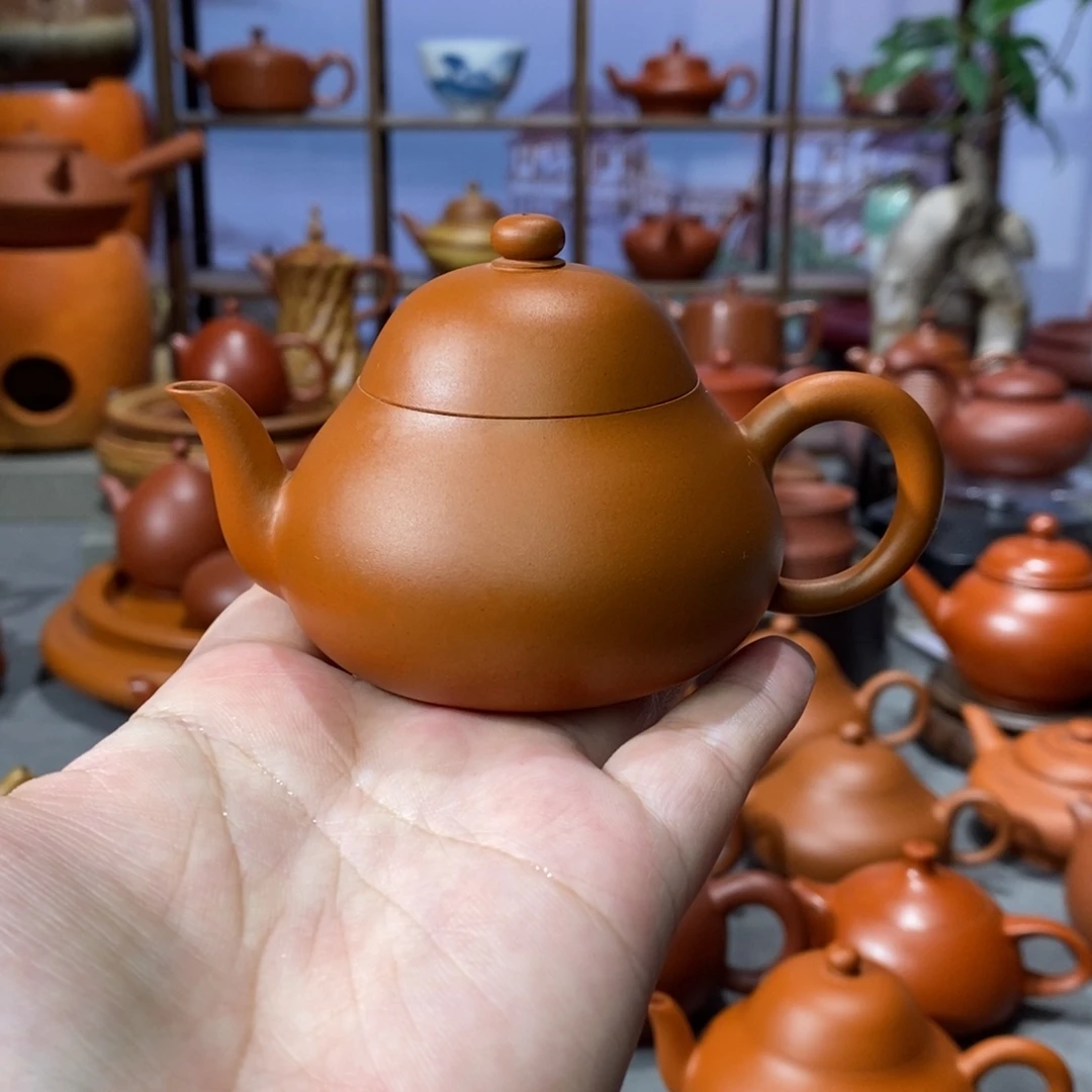 朱泥茶壶陈伟庆鸡蛋黄三弯梨95c