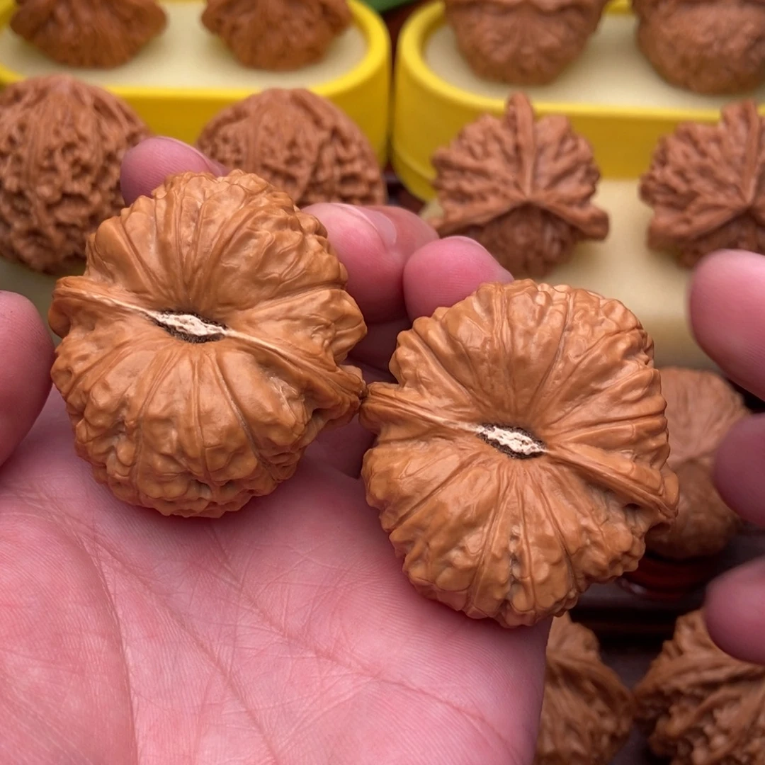 剑***心文玩核桃把件大南瓜墩45