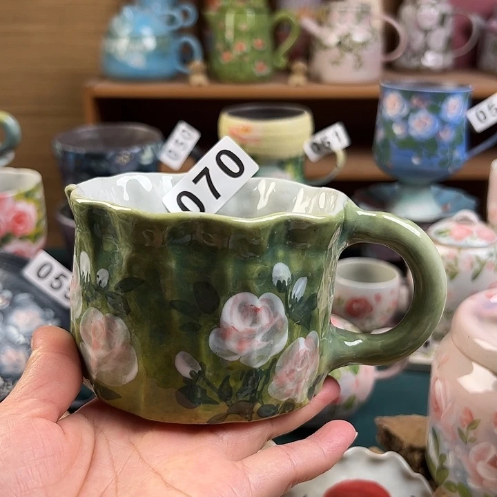 景德镇陶瓷手绘作品070微瑕