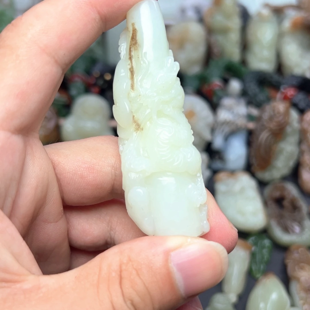 和田玉未镶嵌挂件