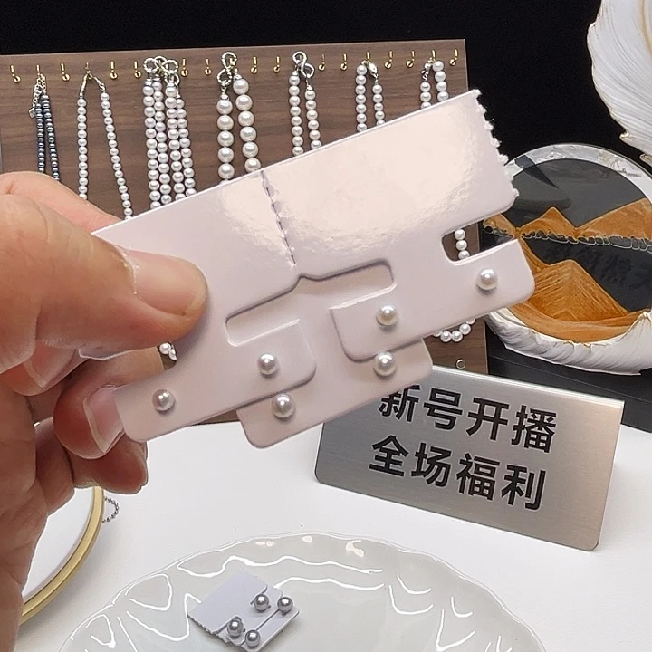 银S925镶嵌耳饰淡水珍珠