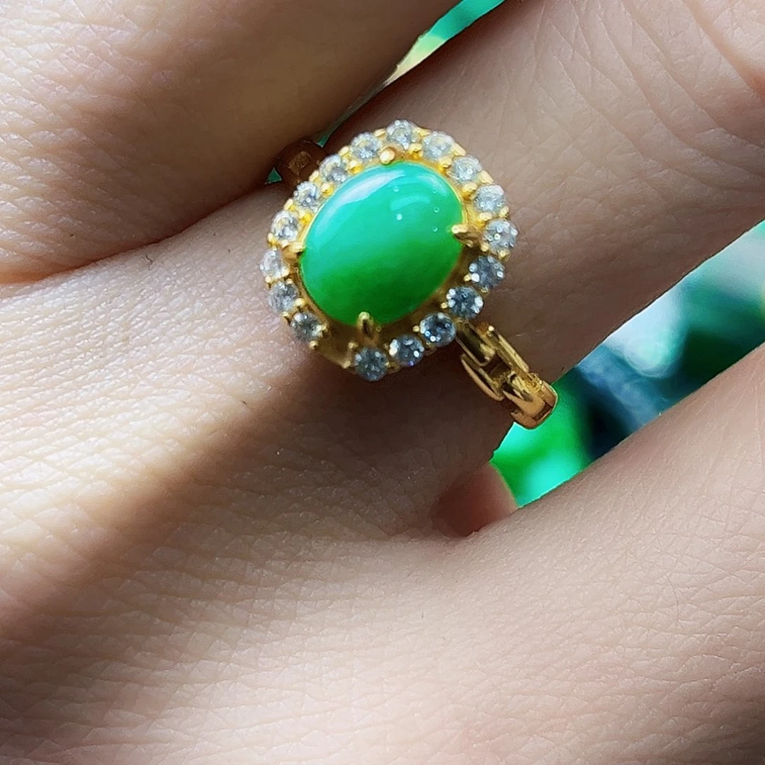 颈饰银S925镶嵌翡翠