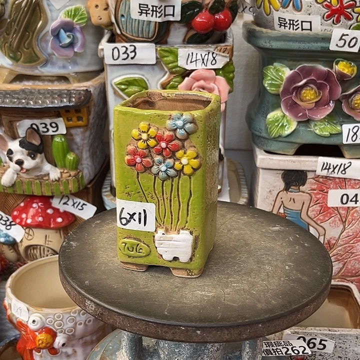 粗陶材质多肉花盆