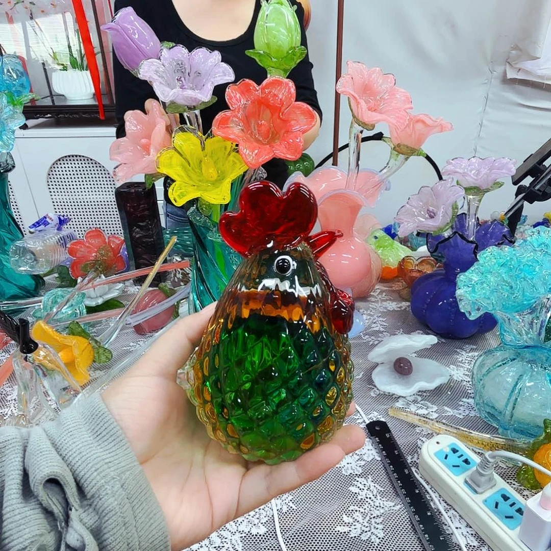 瑕疵不退不换琉璃花瓶花器艺术品