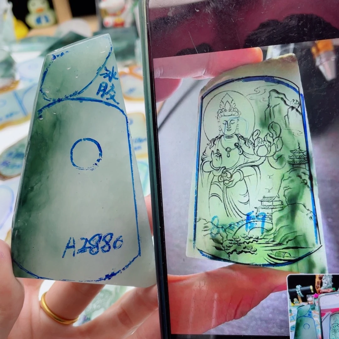 定制翡翠未镶嵌纯天然缅甸A货翡翠