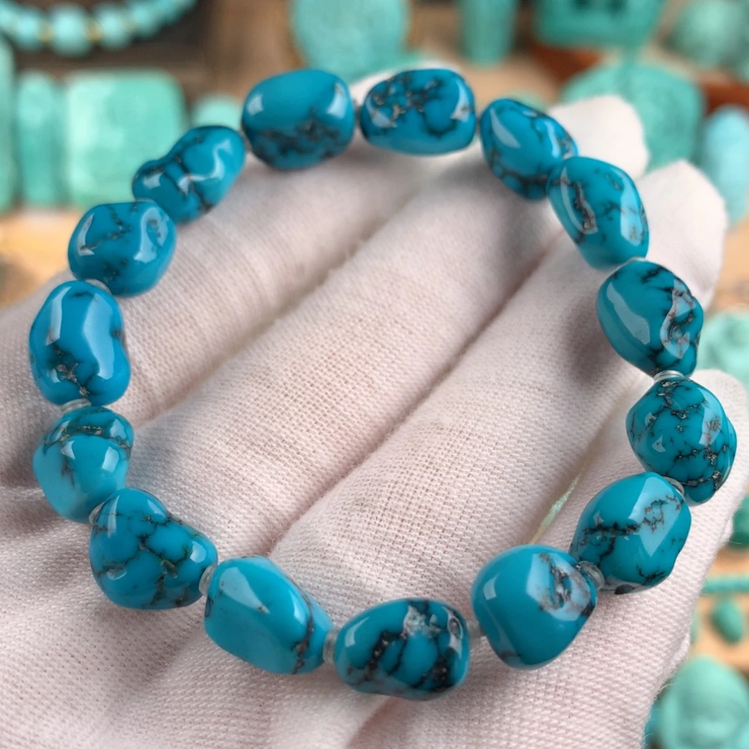 绿松石未镶嵌随形手链