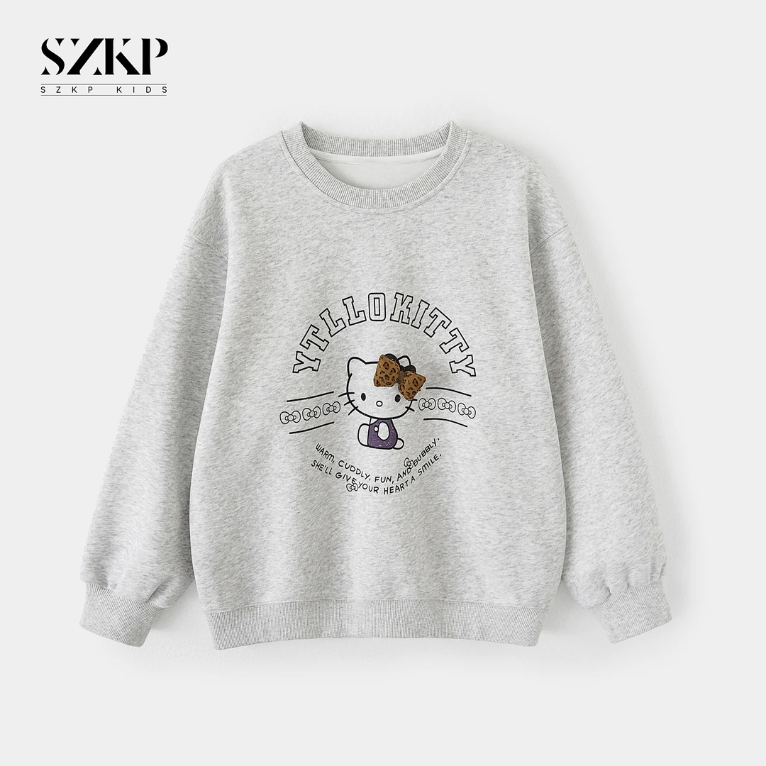 SZKP秋季新款女童休闲卡通上衣中大童潮款洋气儿童卫衣BGYQ552419