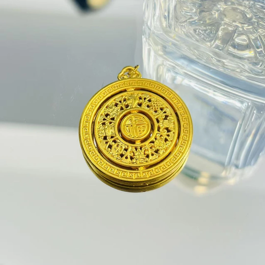 足金999回纹福轮黄金首饰配件DP2800-03720