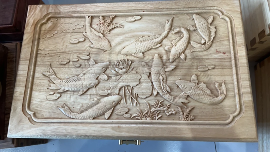 全香樟木箱子长方形箱实木箱子书画箱超大家用收纳箱储物箱