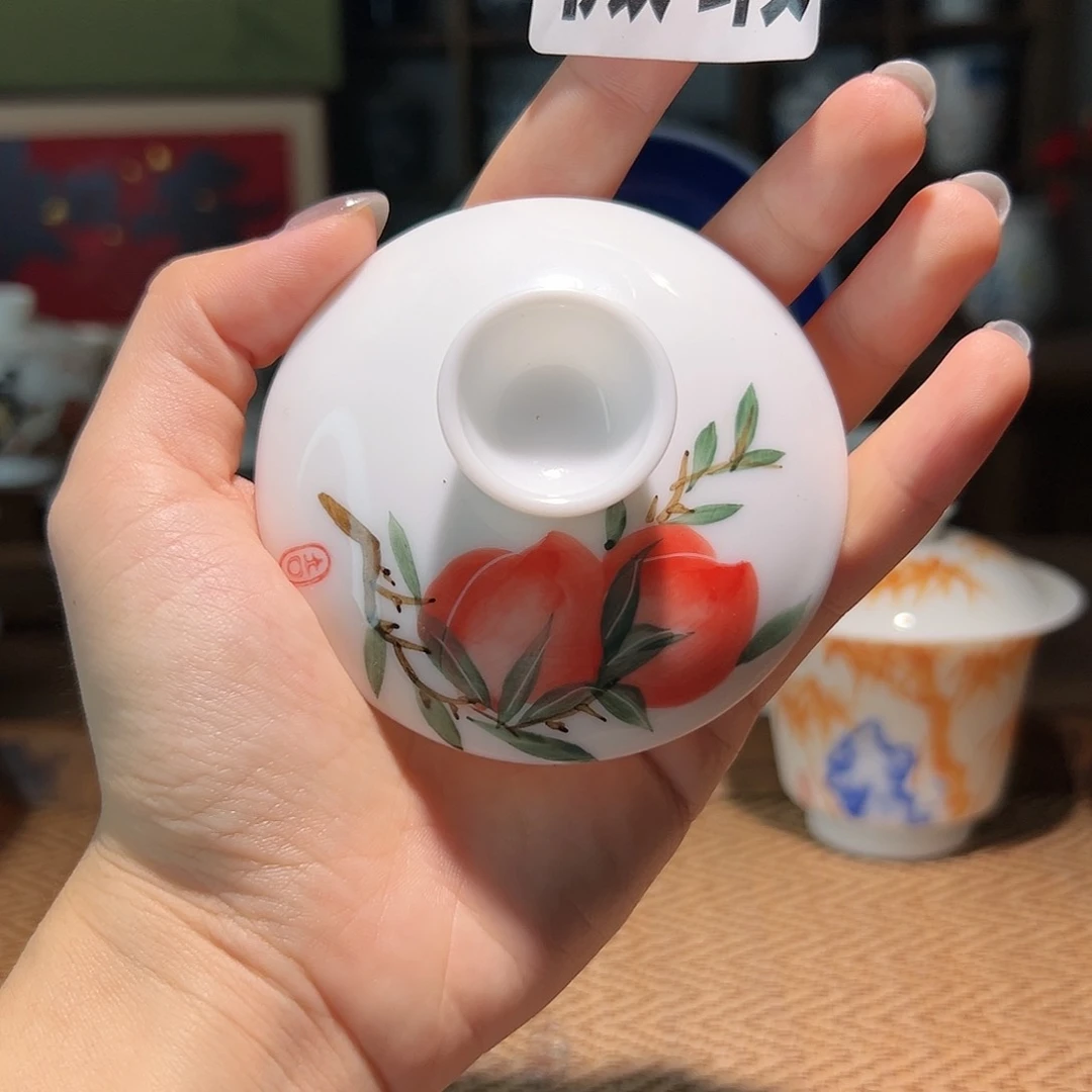 【闪购商品】用****7微瑕 马蹄盖碗 盖子