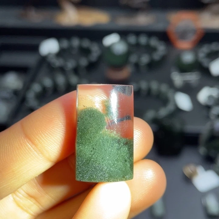 颈饰水晶未镶嵌绿幽灵无事牌定制