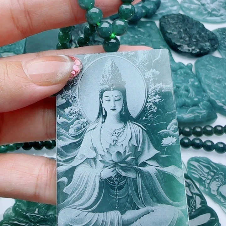 翡翠未镶嵌颈饰多样性发货天然A货翡翠