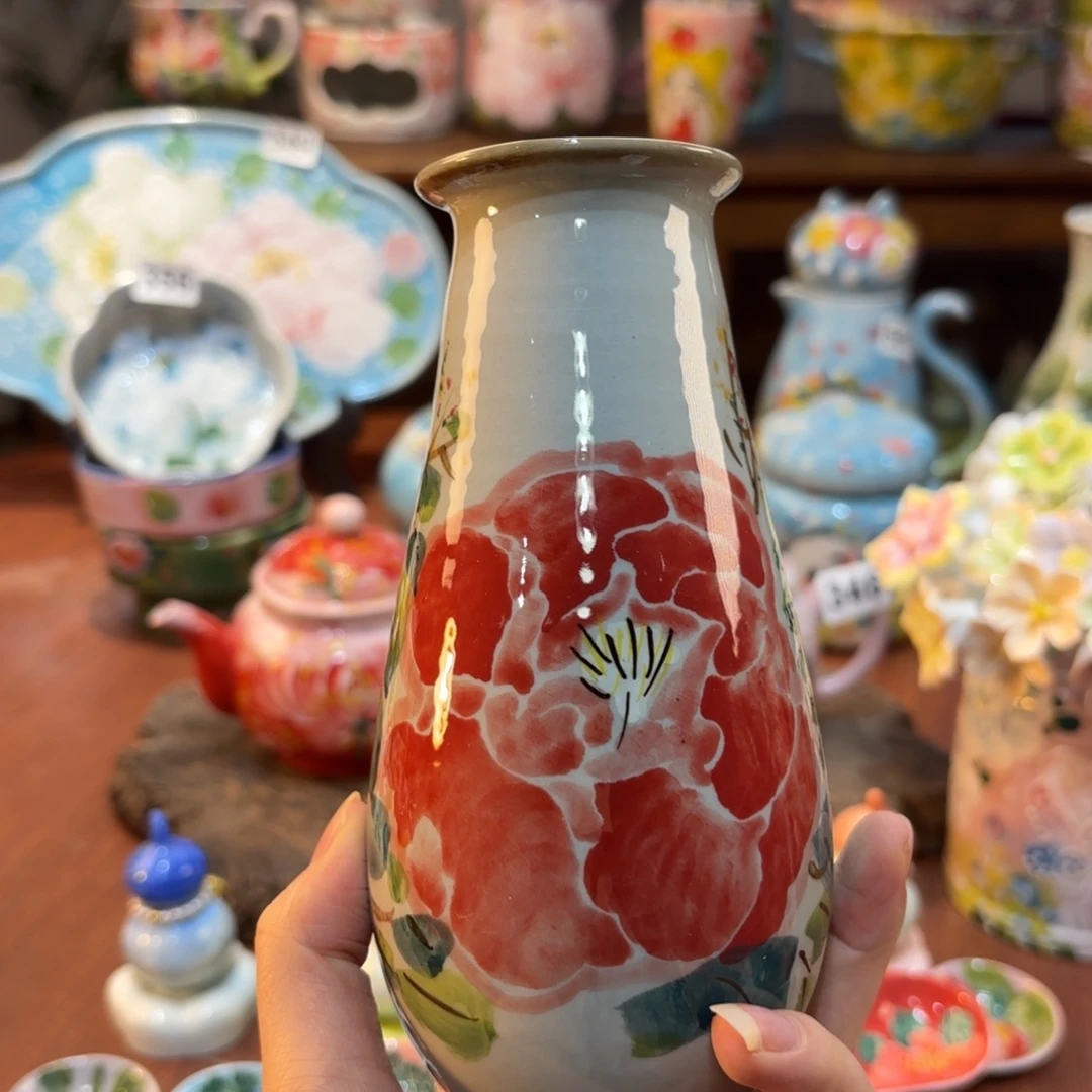 景德镇手绘高温釉下彩陶瓷茶具