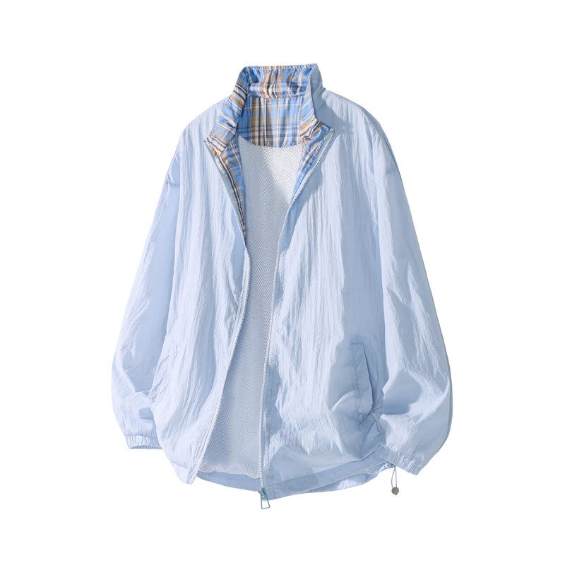 UPF50+冰川蓝凉感夹克情侣防晒衣男夏季新品户外旅行高倍防晒衣