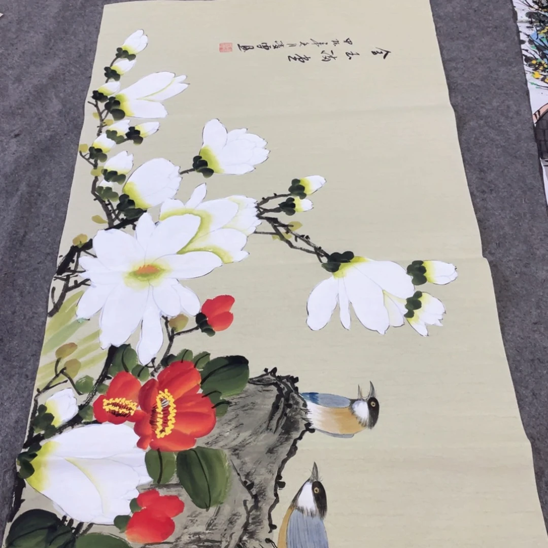 国画国画作品画心一张