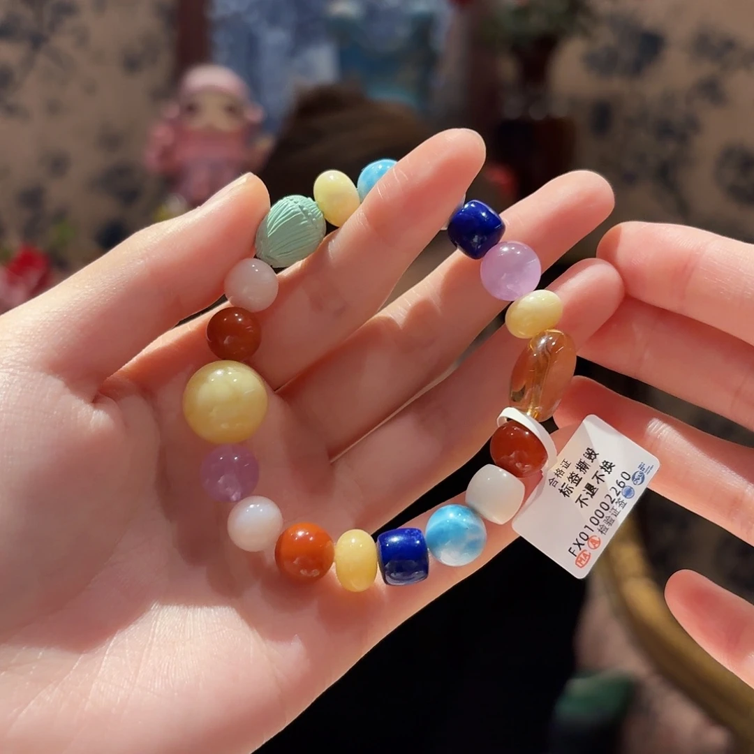 水晶手串未镶嵌多宝