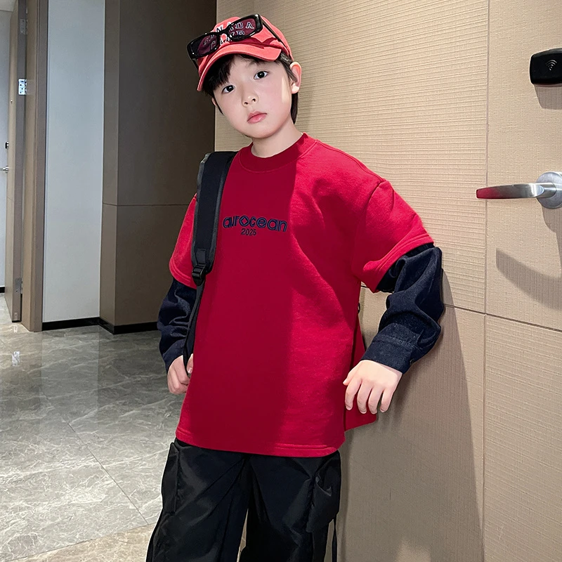 童装男童秋装卫衣2025新款中大童秋季衣服男孩上衣休闲春秋款儿童