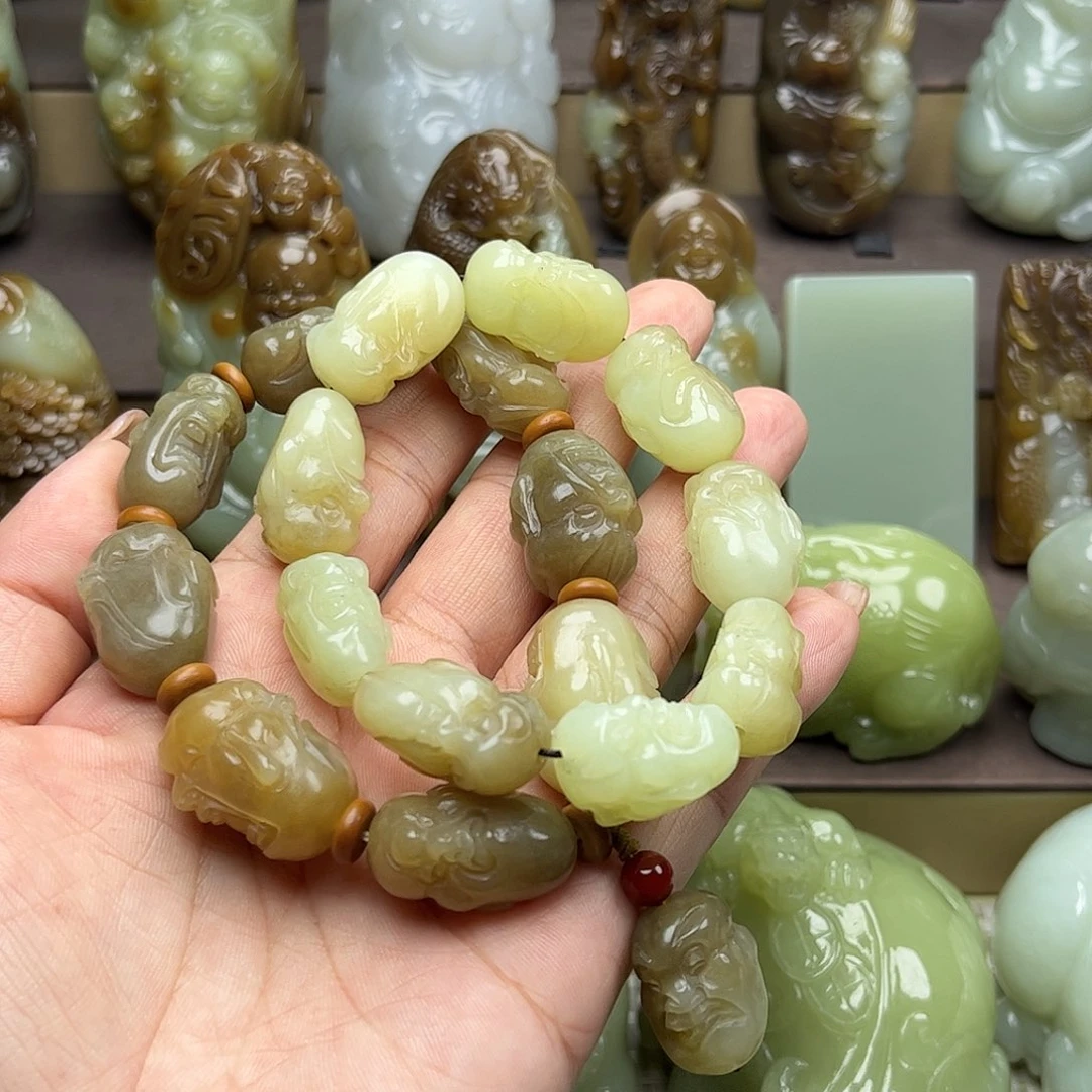 美***光颈饰未镶嵌和田玉
