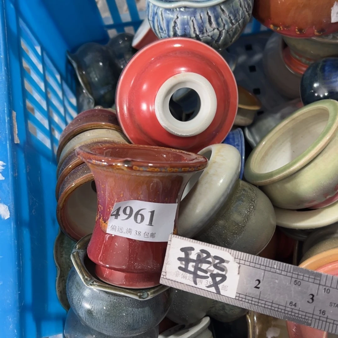 红陶瑕疵景德镇手工花盆