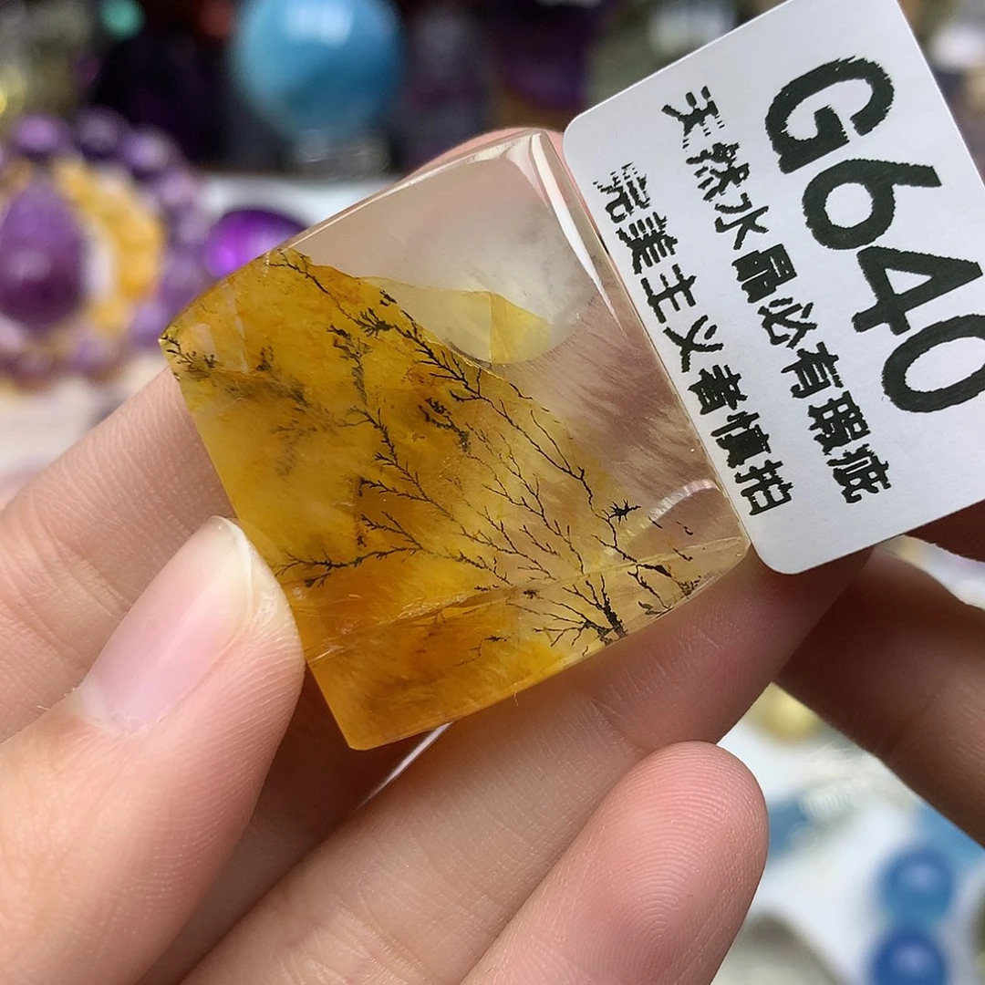 水晶未镶嵌珠宝半成品吊坠