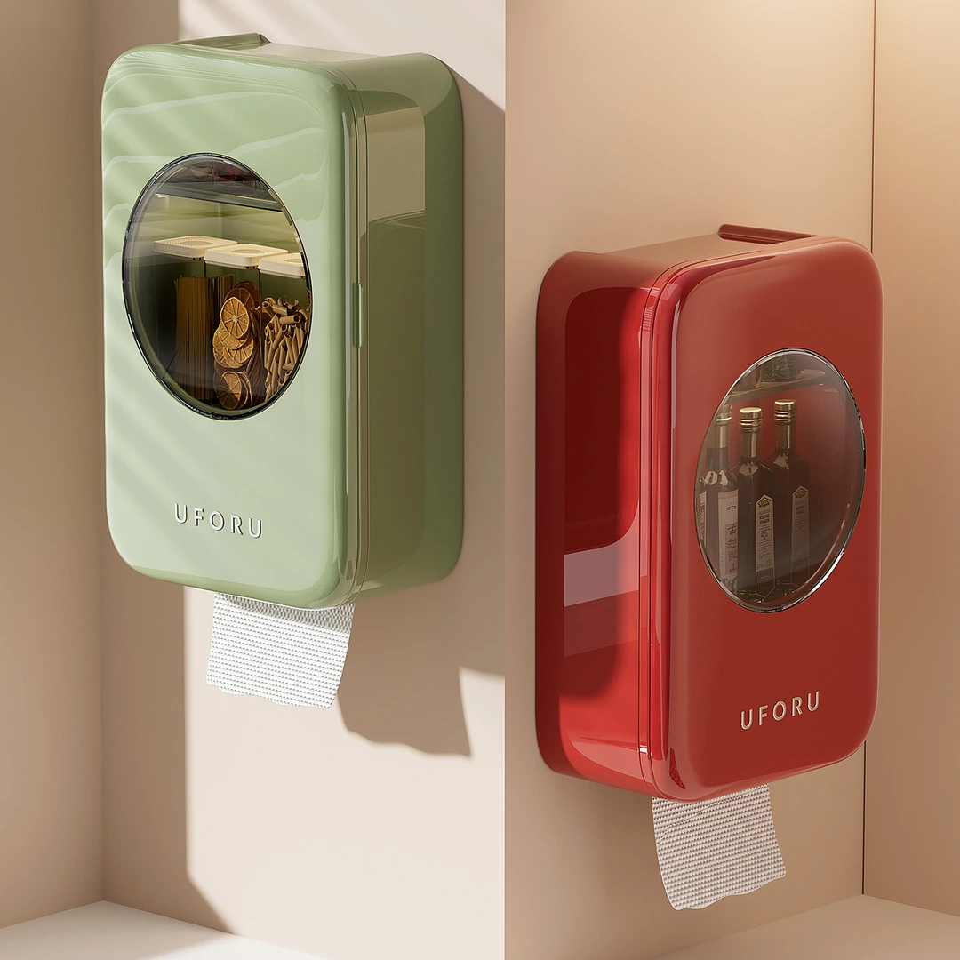 ANNAHOUSE壁挂式收纳架纸巾洗脸巾收纳盒浴室洗漱品收纳置物架PH